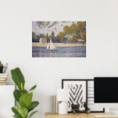 De Seine bij La Grande Jatte (bootstudie) Poster (Thuiskantoor)