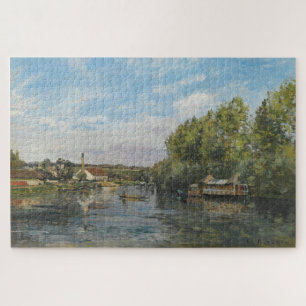 De Seine bij Port-Marly (1872) - Camille Pissarro Legpuzzel