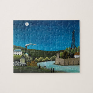 De Seine bij Suresnes door Henri Rousseau, Vintage Legpuzzel