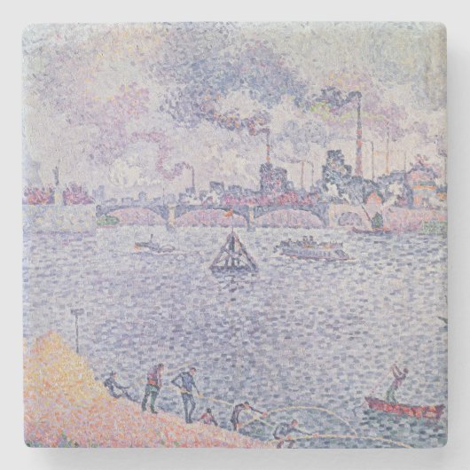 De Seine, Grenelle, 1899 Stenen Onderzetter (Voorkant)