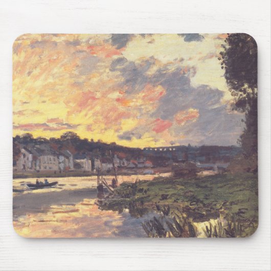 De Seine in Bougival in de avond Muismat (Voorkant)