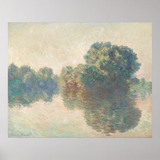 De Seine in Giverny, Claude Monet Fine Art Poster (Voorkant)