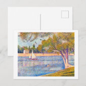 De Seine in La Grande Jatte, Seurat Briefkaart (Voorkant / Achterkant)