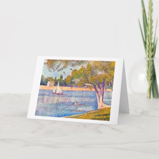 De Seine in La Grande Jatte, Seurat Kaart (Voorkant)