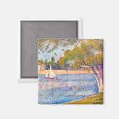 De Seine in La Grande Jatte, Seurat Magneet (Voorkant / Achterkant)