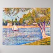 De Seine in La Grande Jatte, Seurat Poster (Voorkant)