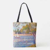 De Seine in La Grande Jatte, Seurat Tote Bag (Achterkant)