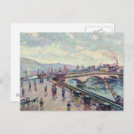 De Seine in Rouen Briefkaart (Voorkant / Achterkant)