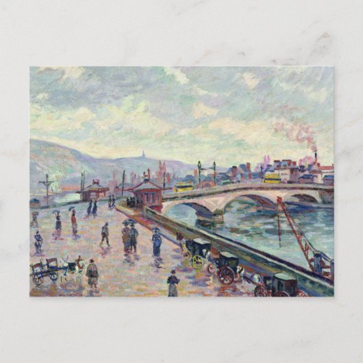 De Seine in Rouen Briefkaart (Voorkant)