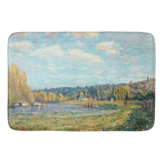 De Seine in Saint-Cloud Alfred Sisley Badmat (Voorkant)