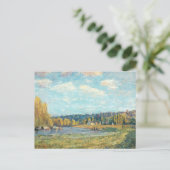 De Seine in Saint-Cloud Alfred Sisley Briefkaart (Staand voorkant)