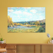De Seine in Saint-Cloud Alfred Sisley Canvas Afdruk (Insitu (Woonkamer))