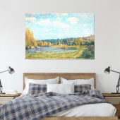 De Seine in Saint-Cloud Alfred Sisley Canvas Afdruk (Insitu (Slaapkamer))
