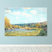De Seine in Saint-Cloud Alfred Sisley Canvas Afdruk (Insitu (Houten vloer))