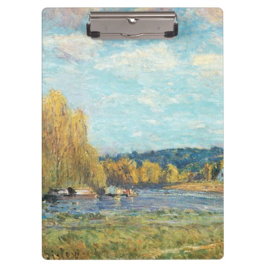 De Seine in Saint-Cloud Alfred Sisley Klembord (Voorkant)