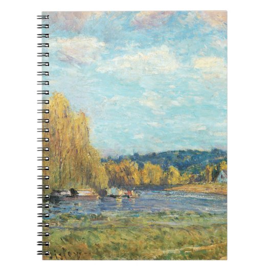 De Seine in Saint-Cloud Alfred Sisley Notitieboek (Voorkant)