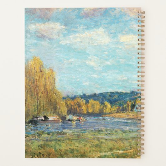 De Seine in Saint-Cloud Alfred Sisley Planner (Achterkant)