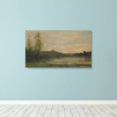 De Seine Morning Charles-François Daubigny Canvas Afdruk (Insitu (Houten vloer))
