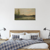 De Seine Morning Charles-François Daubigny Canvas Afdruk (Insitu (Slaapkamer))