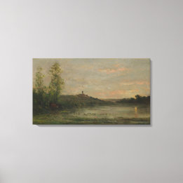 De Seine Morning Charles-François Daubigny Canvas Afdruk