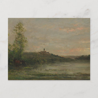 De Seine Morning Charles-François Daubigny Print Briefkaart