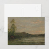 De Seine Morning Charles-François Daubigny Print Briefkaart (Voorkant / Achterkant)