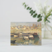 De Seine te Asnieres door Claude Monet Briefkaart (Staand voorkant)
