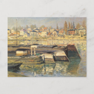 De Seine te Asnieres door Claude Monet Briefkaart