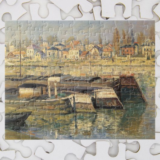 De Seine te Asnieres door Claude Monet Legpuzzel