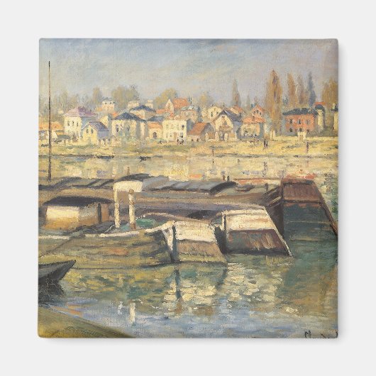 De Seine te Asnieres door Claude Monet Magneet (Voorkant)