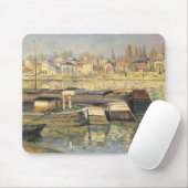 De Seine te Asnieres door Claude Monet Muismat (Met muis)