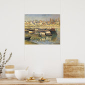 De Seine te Asnieres door Claude Monet Poster (Keuken)