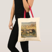 De Seine te Asnieres door Claude Monet Tote Bag (Voorkant (product))