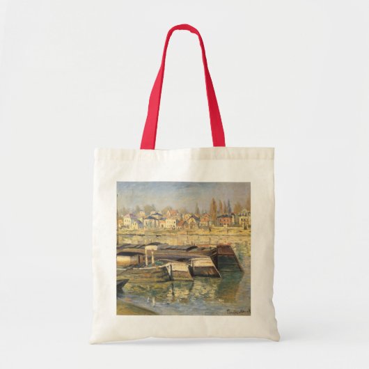 De Seine te Asnieres door Claude Monet Tote Bag (Voorkant)