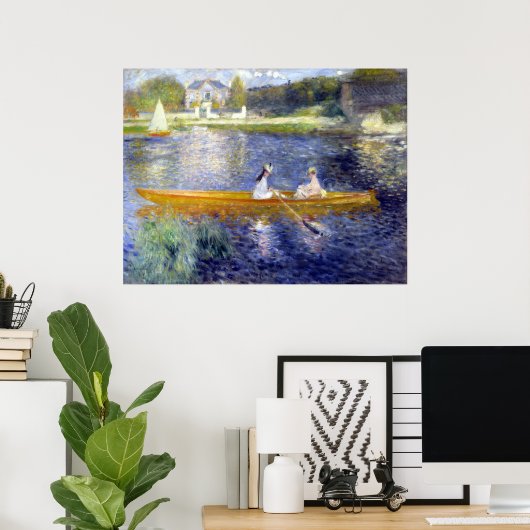 De Seine te Asnieres (Skiff) Renoir Poster (Thuiskantoor)