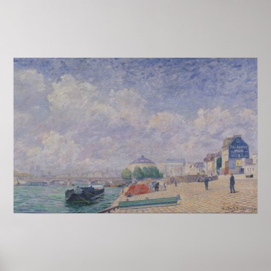 De Seine te Bercy, 1885 Poster (Voorkant)