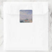 De Seine te Bercy, 1885 Vierkante Sticker (Tas)