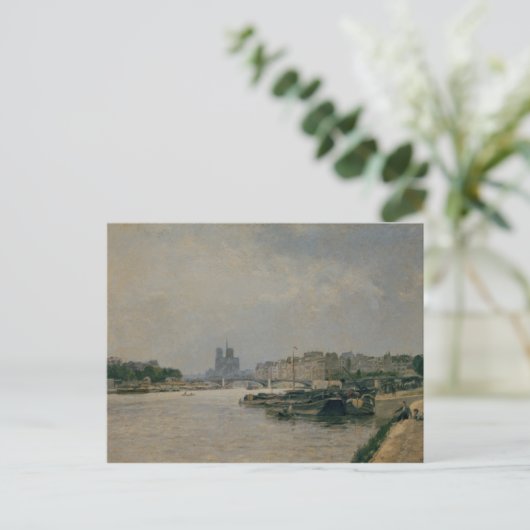 De Seine van de Quai de la Rapee Briefkaart (Staand voorkant)
