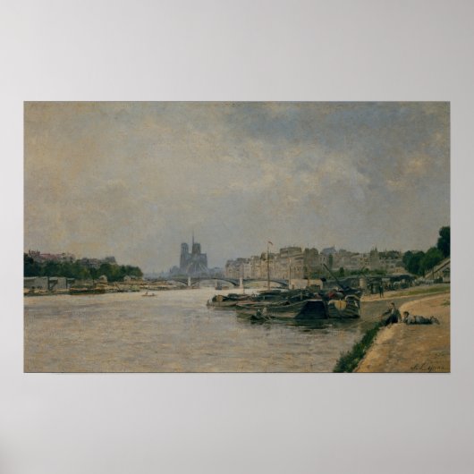 De Seine van de Quai de la Rapee Poster (Voorkant)