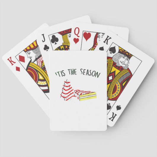 De Seizoen Kerstboom Pokerkaarten (Achterkant)