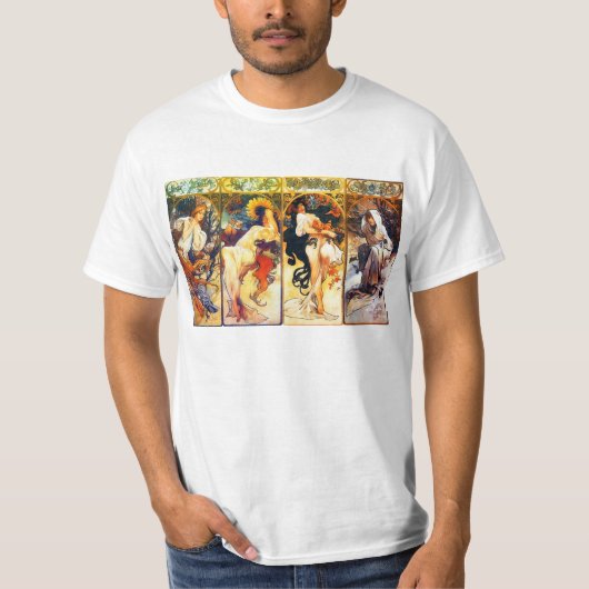 De seizoenen 2e reeks van Mucha T-shirt (Voorkant)