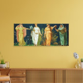 De seizoenen canvas afdruk (Insitu (Woonkamer))