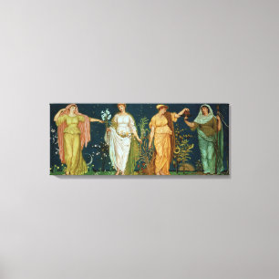 De seizoenen canvas afdruk