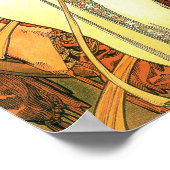 De seizoenen: herfst - Alphonse Mucha (1900) Poster (Hoek)