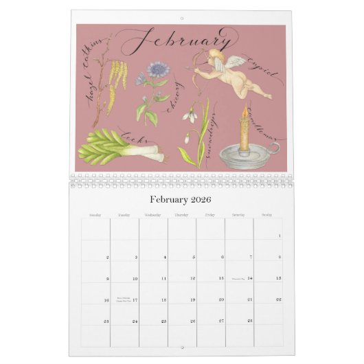 De seizoenen kalender (Feb 2026)