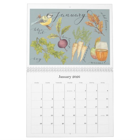 De seizoenen kalender (Jan 2026)