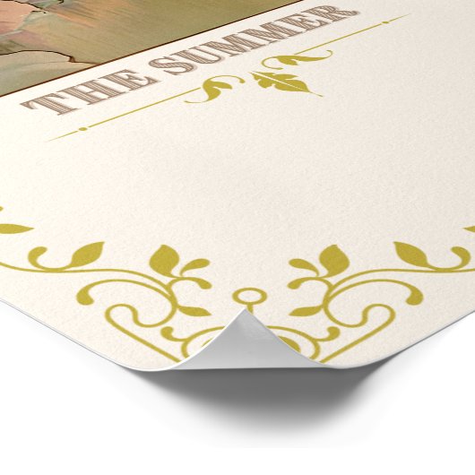 De seizoenen van Alphonse Mucha Poster (Hoek)