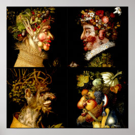 De seizoenen van Giuseppe Arcimboldo Poster