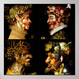 De seizoenen van Giuseppe Arcimboldo Poster