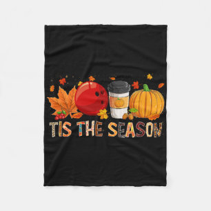 De Seizoenhoed Pumpkin Bowling Halloween Herfst Fleece Deken